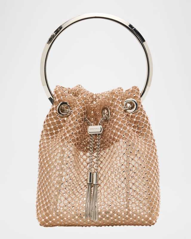 Bon Bon Mesh Crystal Top-Handle Bag
